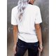 thumbnail image 2 of Heart & elephant Print Crew Neck T-Shirt, Casual Short Sleeve T-Shirt For Spring & Summer, Women's Clothing Tee For adult, Men, Women, Teen, Teenager, adolescent, Youth, 2 of 6