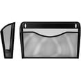thumbnail image 1 of Torubia Wall Mount File Hanging Organizer, Metal Mesh Office Home Folder Binder Holder Magazine Mail Sorter Rack + Hardware, Black, 1 of 8