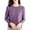 Purple, variant on Inleife Womens Shirts Fashion Round Neck Bottoming Shirts Women's Long Sleeve Loose Solid Color Blouse