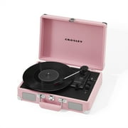 Crosley Cruiser Premier Vinyl Record Player with Speakers and Bluetooth -Blush Pink