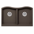 thumbnail image 4 of Undermount 32-1/2 in. x 20 in. 50/50 Bowl Quartz Kitchen Sink in Gray, 4 of 4
