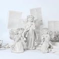 thumbnail image 5 of Guardoinrt Beautiful Resin White Angel Statue Delicate Desktop Decor Collection Window Props for Christmas prayer hold hands 1Set, 5 of 5