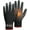 Black-thermal, variant on Safety Work Gloves PU Coated,12 Pairs Seamless Knit Glove for Men and Women, with Smooth Grip on Palm and Fingers, Ideal for General Duty Work (Large, Black)