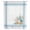 Sky Blue, variant on Aqua Coastal Sheer Curtains 63 Inches Long, Nautical Seashells Coral Leaves Stripes Light Filering Curtains, Breathable Simi Curtain Privacy Drapes for Living Room Bedroom Window Treatment