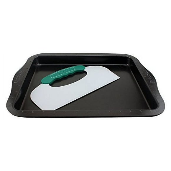 BergHOFF Tranche Parfaite 11 Pouces x 14 Pouces Pouces Plaque à Biscuits avec Outil de Tranchage Parfait. Crée des Portions Parfaites de Vos Plats de Cuisson et de Fête. Portions Parfaites pour Tous Vos Desserts en Famille