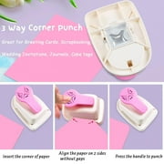 Corner Rounder Punch, 3-in-1 Corner Punches for Paper Crafts, Corner Cutter for Cardstock