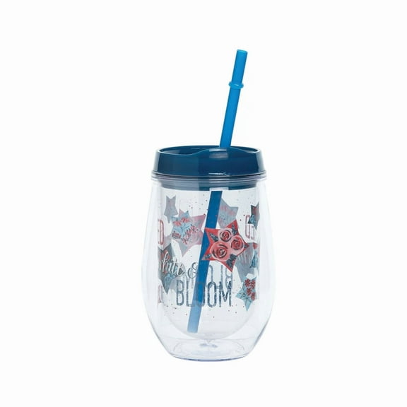 12 Oz. Red White And Bloom 4Th Of July Patriotic Drinkware
