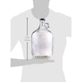 thumbnail image 2 of FastRack Glass Water Bottle Includes 38 mm Polyseal Cap, 1 gallon Capacity, Clear, 2 of 2