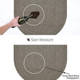 thumbnail image 3 of Homespice Decor 300683 27 x 45 in. Smoke Ultra Durable Oval Braided Rug - Grey, 3 of 5