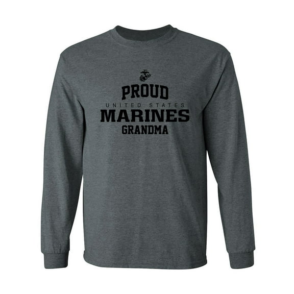 Proud Marines GRANDMA Adult Long Sleeve T-shirt