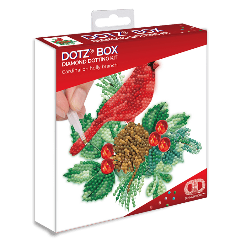 DIAMOND DOTZ® DOTZ® Box Red Cardinal Diamond Painting Kit 