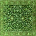thumbnail image 1 of Ahgly Company Indoor Square Oriental Green Industrial Area Rugs, 3' Square, 1 of 4