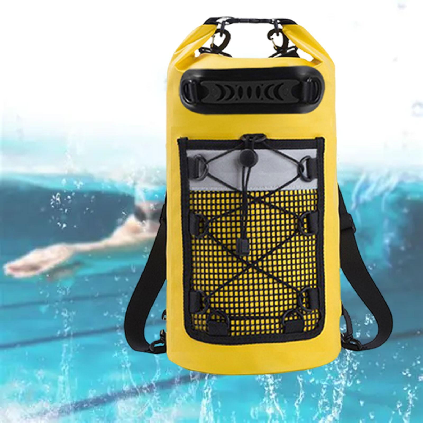 harayaa Dry Bag Comfortable Sturdy Keeps Gear Dry Large Capacity Lightweight Storage Bag Yellow