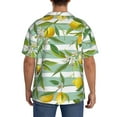thumbnail image 5 of Disketp Men's Hawaiian Lemon Print Shirts Button Down Holiday Beach Shirts-3X-Large, 5 of 7