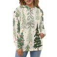 thumbnail image 4 of Christmas Trees Pattern 3d Sweatshirts Hoodie Fashion Casual Personality Men's Women Street Hoodie Pullovers Long Sleeve Comfortable Top, 4 of 6