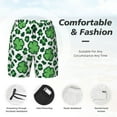 thumbnail image 5 of Balery Leopard print St. Patrick's Day Mens Swim Trunks Swim Shorts for Men Quick Dry Inseam Beach Shorts with Compression Liner Pocket-3X-Large, 5 of 9