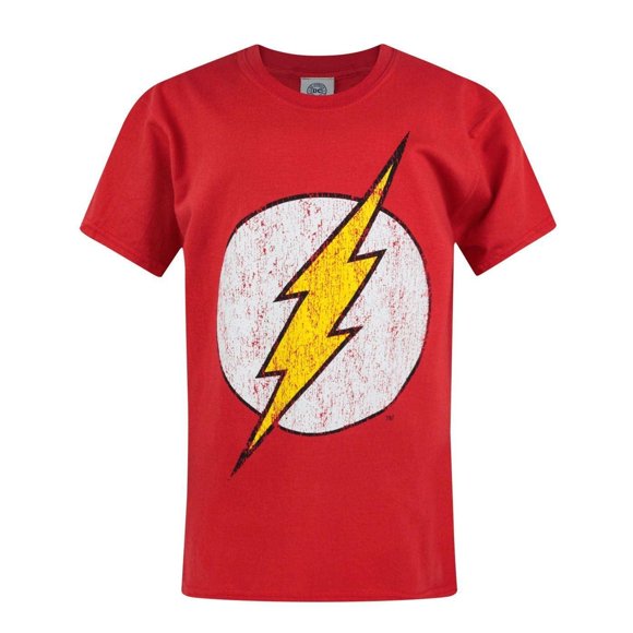 Flash T-Shirt Officiel pour Garçons à Logo Usé