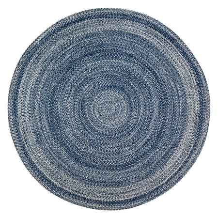 Anji Mountain Epona Braided Rug The Anji Mountain Epona Round Braided Indoor Area Rug is a durable rug well suited for high-traffic areas. The rich blue hue and braided accents stand out on your floors. Recyclable materials make this rug an eco-friendly choice.
