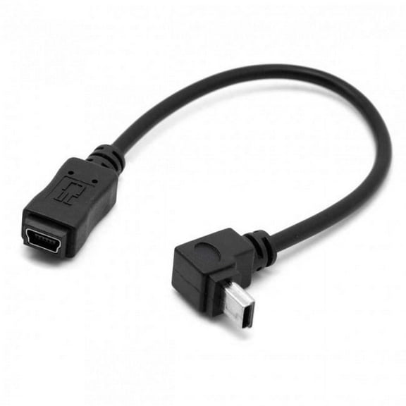 Xiwai Cable GPS Mini USB 5P 90D Up Angled Male to Mini USB 5Pin Female Extension Cable