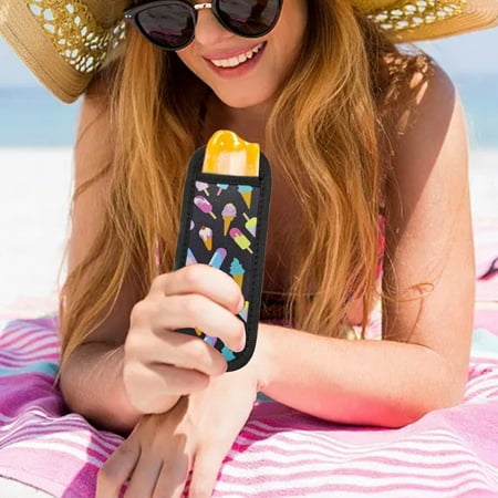 

EIALIVE Ice Cube Mold Neoprene Popsicle Holder With Print Reusable Popsicle Holders Children S Popsicle Holders Popsicle Moulds Children S Summer Party Popsicle Bags