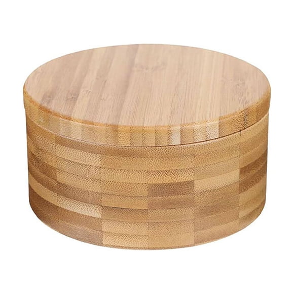 Billuyoard Caja de especias, 2 compartimentos, contenedor de condimentos, tarro de sal y pimienta con mini cucharas, tapa giratoria, lata de Organizadores de utensilios de cocina