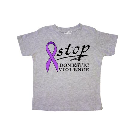 

Inktastic Stop Domestic Violence-purple ribbon Gift Toddler Boy or Toddler Girl T-Shirt