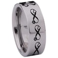 thumbnail image 3 of Mrs. Cat Couple Tungsten Carbide Ring, 3 of 9