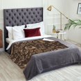 thumbnail image 5 of XMXT Flannel Throw Blanket, Hand Painted Brown Coffee Beans Throw Blankets for Bed Couch Living Room, 50 x 70 inches, 5 of 9