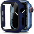 thumbnail image 1 of Compatible avec Apple Watch 3 2 1 42mm Étui avec Protecteur d'Écran, Anti-Rayures Antichoc PC Dur et Film en Verre Trempé Pare-Chocs Étui pour Apple Watch 3 2 1 42mm(Bleu), 1 of 4