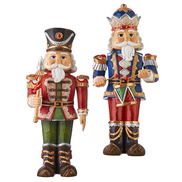 Raz Imports Nutcracker Traditions 13.5" Animated Nutcracker Asst of 2