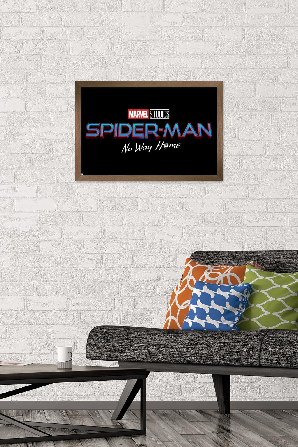 Marvel Spider-Man: No Way Home - Logo Wall Poster, 14.725" x 22.375", Framed
