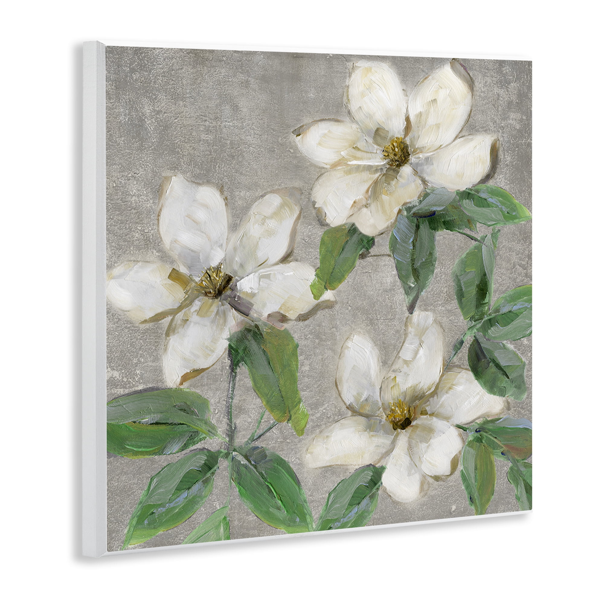 Stupell Industries Ivory Magnolia Trio Wall Plaque Art, design by Sally Swatland