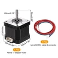 thumbnail image 2 of 1 Pcs Nema 17 Stepper Motor 42x42x40MM Bipolar 1.5A/2.8V 0.4N.M 42 Motor 2 Phase Servo Motor 1.8 Degree, 2 of 6