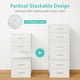 BOLUO Stackable Storage Drawers Narrow Closet Organizers and Storage