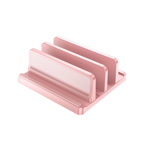 Soporte vertical para laptop EAXBUX 4 en 1 ajustable de ABS rosa
