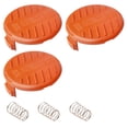 thumbnail image 1 of 3 tapas de recambio para cortacésped, compatibles con las cubiertas del carrete del cortacésped Grassland, kit de accesorios., 1 of 8
