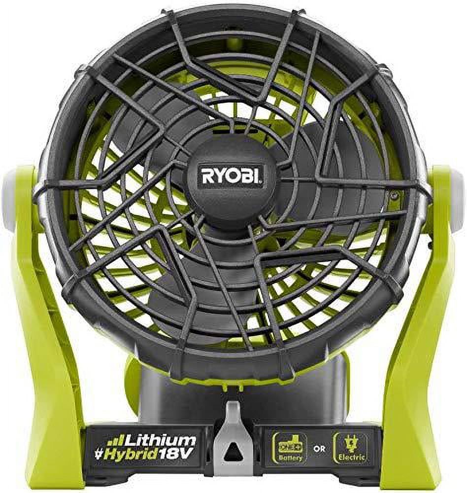 Ryobi 18-Volt Hybrid Portable Fan with Battery & Charger