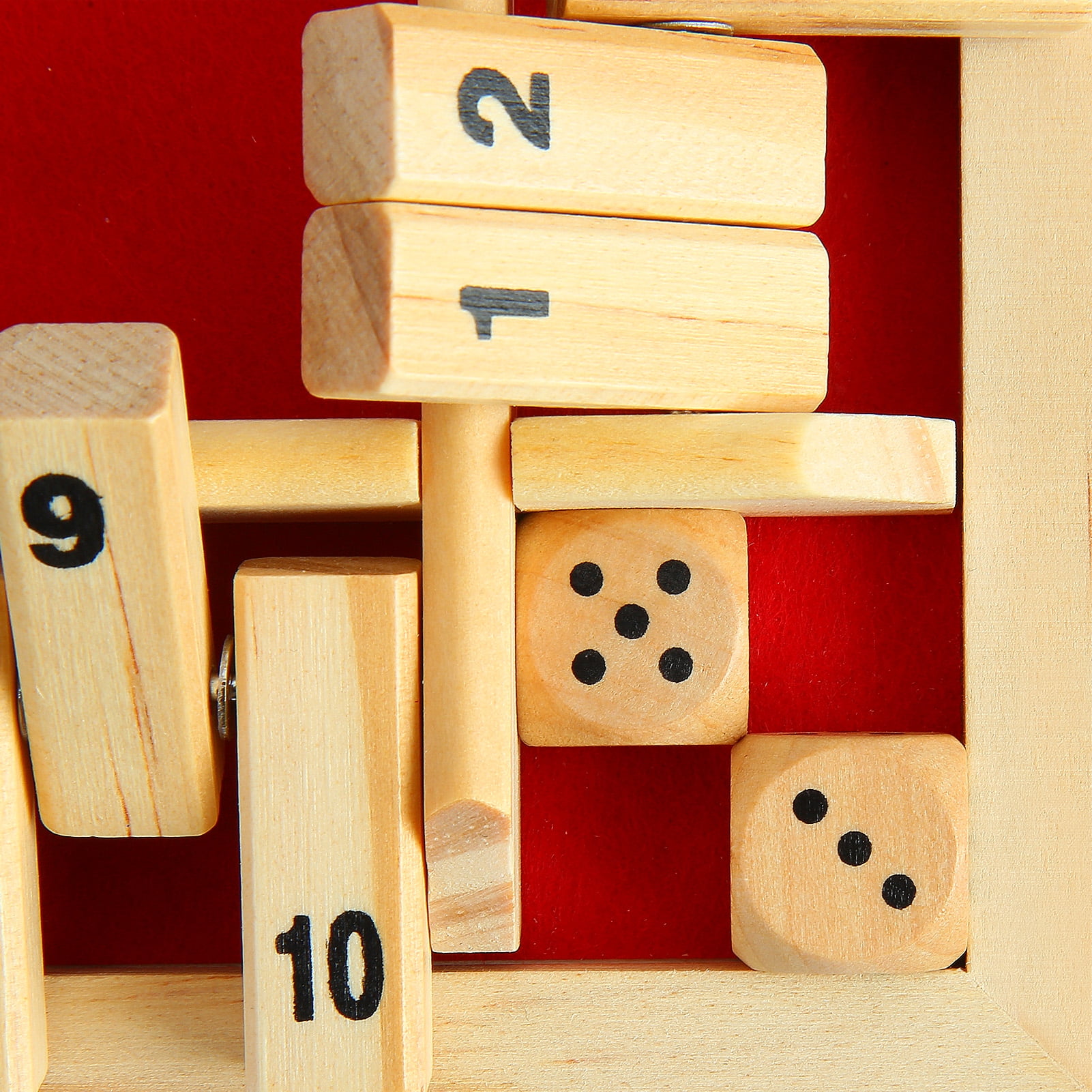 Buy DGROEE Shut The Box Dice Game Wooden (24 Players) for Kids