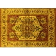 thumbnail image 1 of Ahgly Company Machine Washable Indoor Rectangle Oriental Yellow Industrial Area Rugs, 8' x 10', 1 of 4