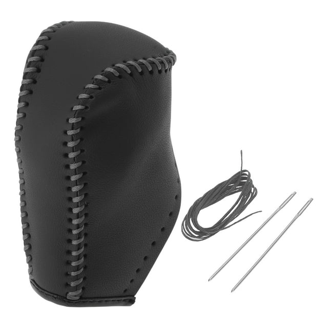 Cubierta de pomo de cambio antideslizante Unique Bargains, protector de mango de cambio para Toyota Corolla 2014-2018, cuero sintético gris