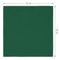 thumbnail image 6 of Set of 12 Cloth Napkins, Washable and Reusable Table Dinner Napkins for Restaurant, Weddings, Event and Parties Dark green 12x12inch, 6 of 6
