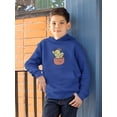 thumbnail image 2 of Cute Cactus Buddy Hoodie Juniors -Smartprints Designs,  Medium, 2 of 4