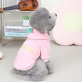 thumbnail image 4 of 2 piezas de sudaderas con capucha de invierno para perros, ropa cálida para perros pequeños, abrigo para cachorros y gatos (rosa + rojo), 4 of 7
