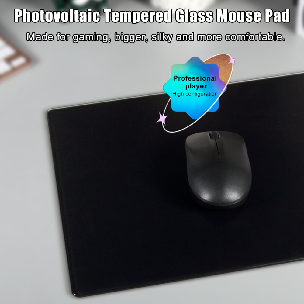 Photovoltaic Glass Mouse pad, Professional E-Sports Mouse pad, E-Sports  toughened photovoltaic Panel, Glass Mouse pad. (Small) : :  Electronics