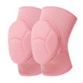 thumbnail image 1 of 1 par de rodilleras protectoras XCF esponja gruesa antideslizantes para danza yoga correr L rosa, 1 of 3