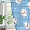 thumbnail image 4 of Yayeee Window Curtains Light Filtering 63"x42" Grommet Panel Pair Home Living Room Decor, Baseballs Pattern, 4 of 7