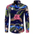 thumbnail image 1 of Camisetas para hombre, nuevas, retro, de lujo, para fiesta de graduación, con botones luminosos, para discoteca, moda de tendencia, camisas de manga larga con solapa, ropa para hombre, camisetas, 1 of 6