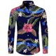 thumbnail image 1 of Camisetas para hombre, nuevas, retro, de lujo, para fiesta de graduación, con botones luminosos, para discoteca, moda de tendencia, camisas de manga larga con solapa, ropa para hombre, camisetas, 1 of 6