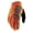 Fluorescent Orange/Black, variant on 100% Brisker Cold-Weather Youth Gloves (Large, Black)