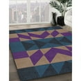 thumbnail image 3 of Ahgly Company Machine Washable Indoor Rectangle Transitional Night Blue Area Rugs, 2' x 5', 3 of 7